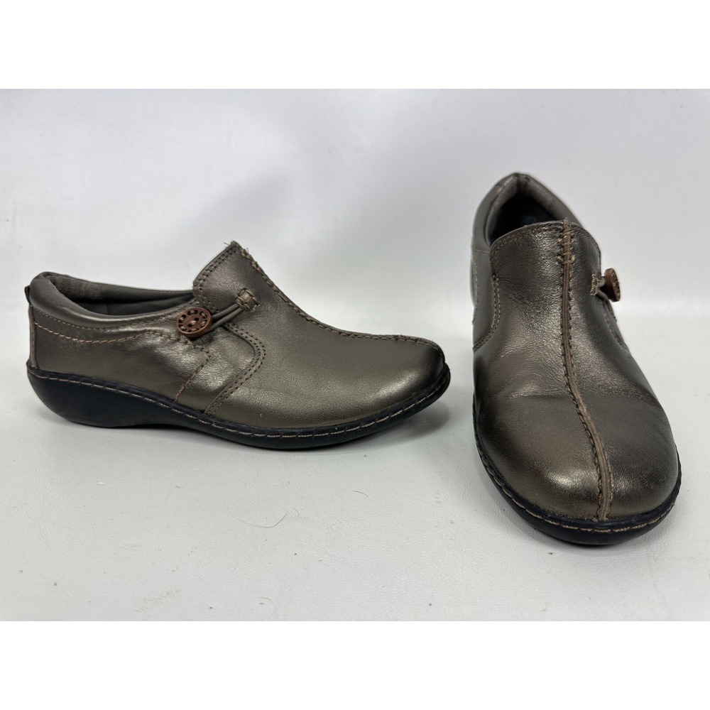 CLARKS WOMEN'S ASHLAND GLOW SHOES Bronze ‎ Size 7 M